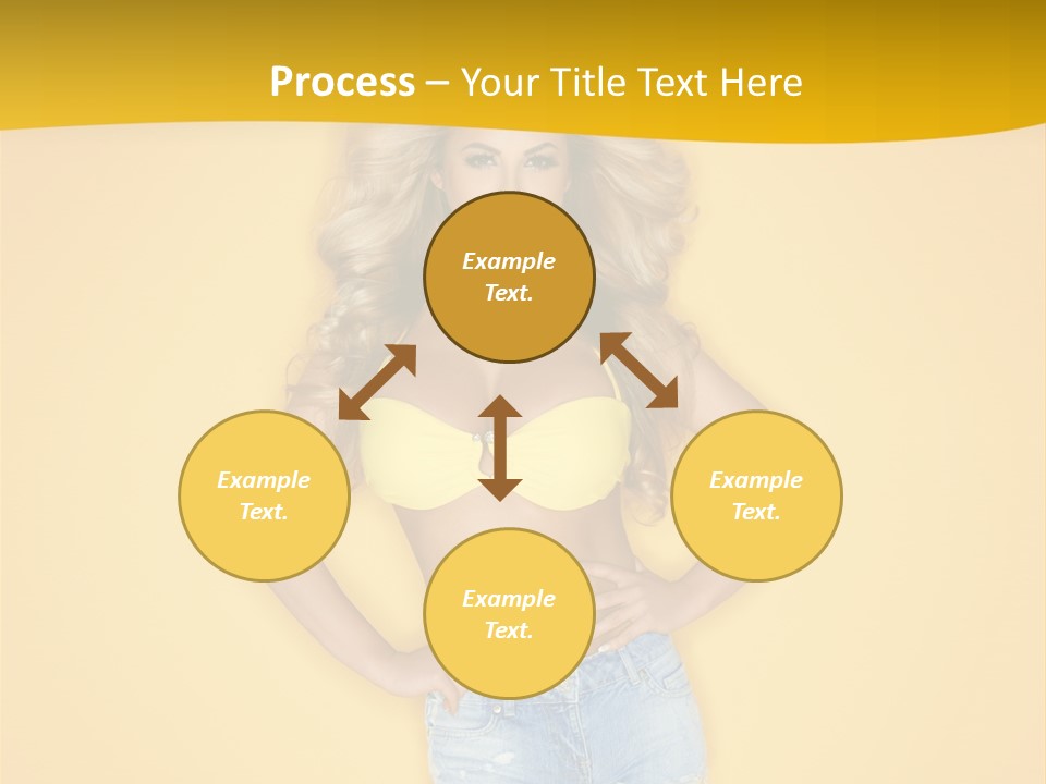 Busty Portrait Short PowerPoint Template