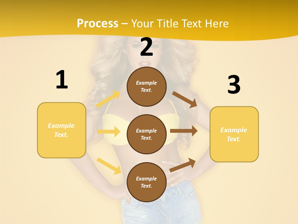 Busty Portrait Short PowerPoint Template