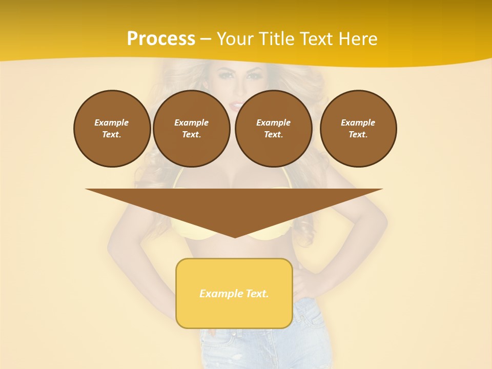 Busty Portrait Short PowerPoint Template