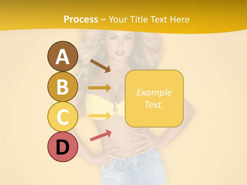 Busty Portrait Short PowerPoint Template