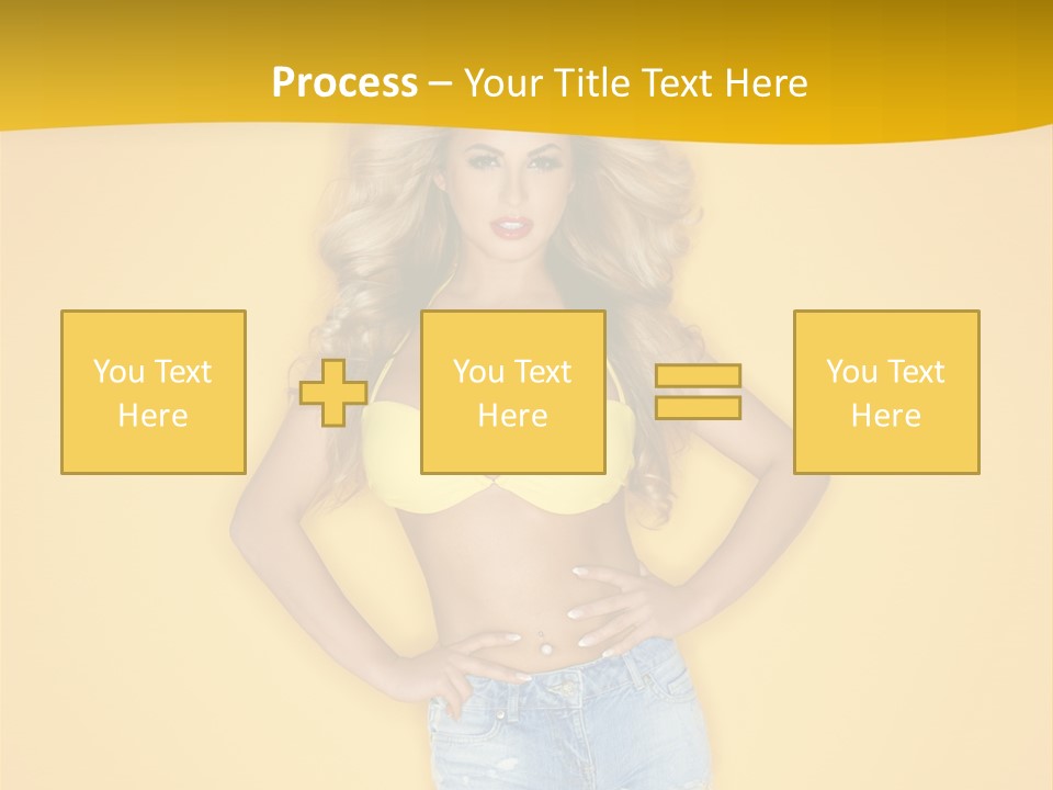 Busty Portrait Short PowerPoint Template