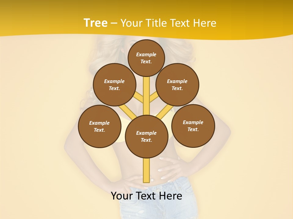 Busty Portrait Short PowerPoint Template