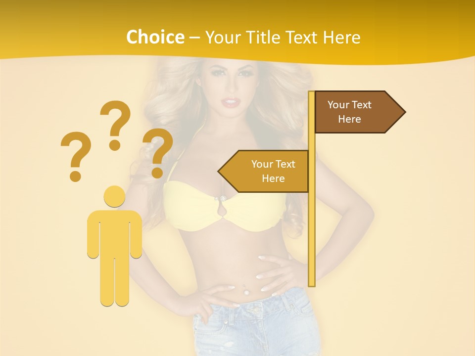 Busty Portrait Short PowerPoint Template