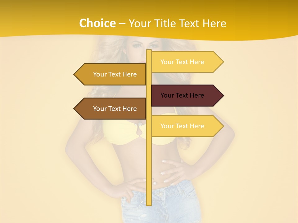 Busty Portrait Short PowerPoint Template