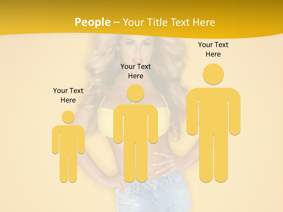 Busty Portrait Short PowerPoint Template