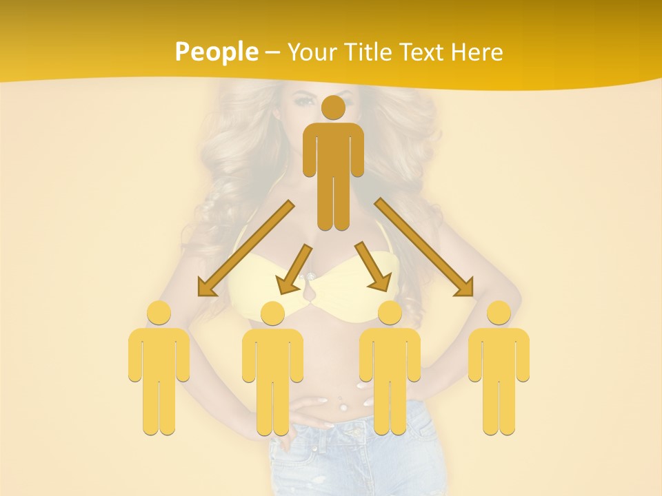 Busty Portrait Short PowerPoint Template