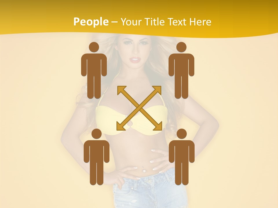 Busty Portrait Short PowerPoint Template