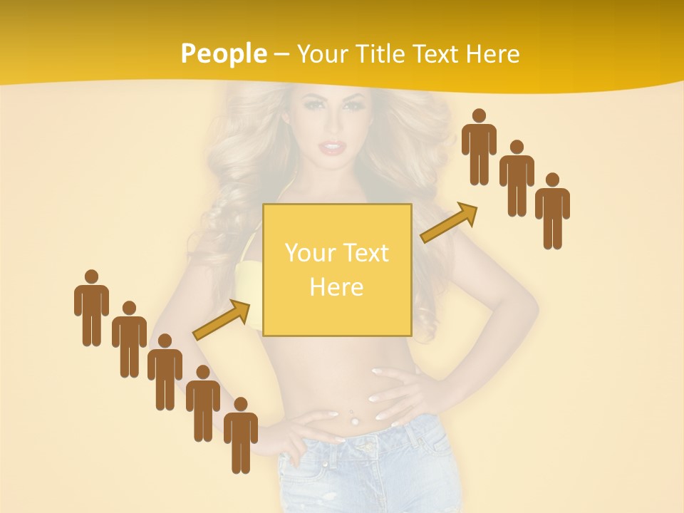 Busty Portrait Short PowerPoint Template