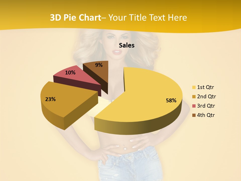 Busty Portrait Short PowerPoint Template