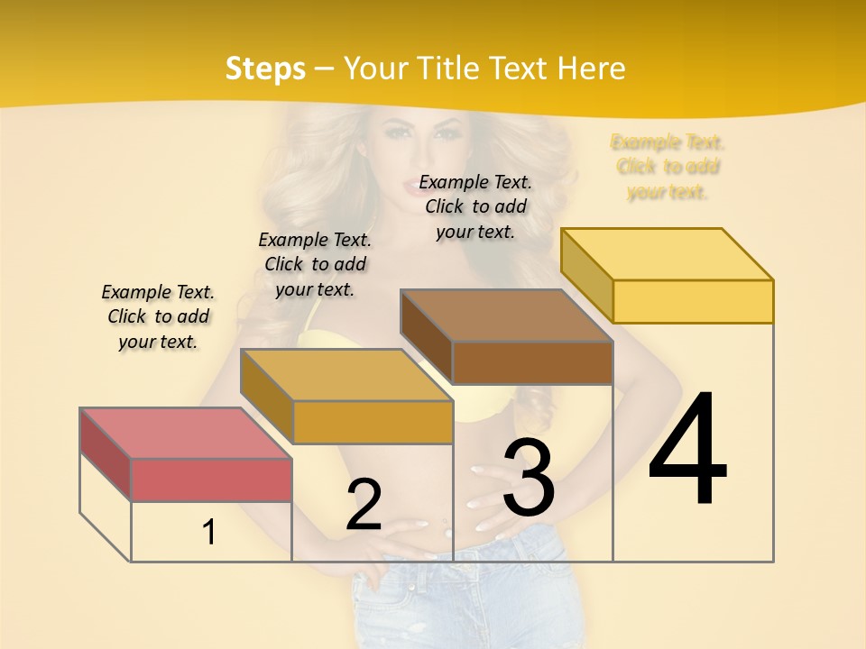 Busty Portrait Short PowerPoint Template