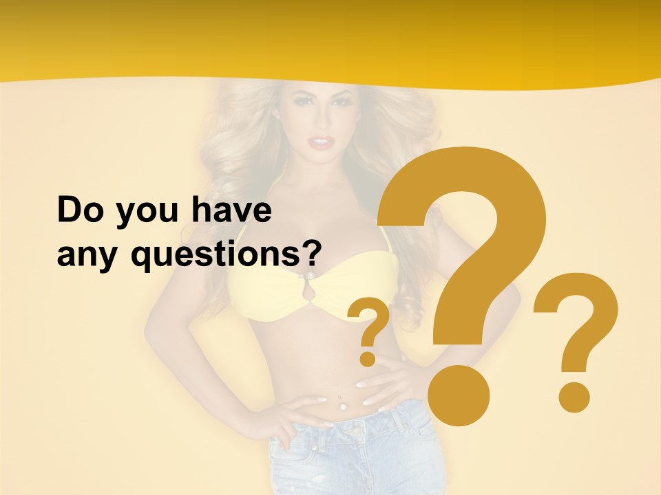 Busty Portrait Short PowerPoint Template