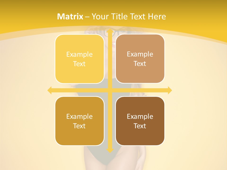 Sensual Hot Blond PowerPoint Template