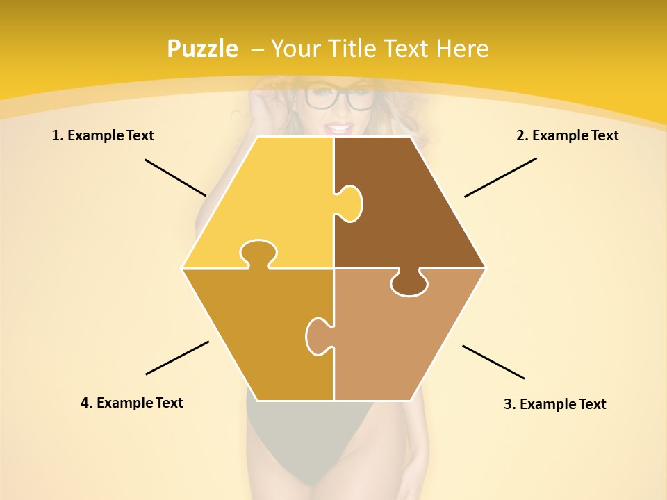 Sensual Hot Blond PowerPoint Template