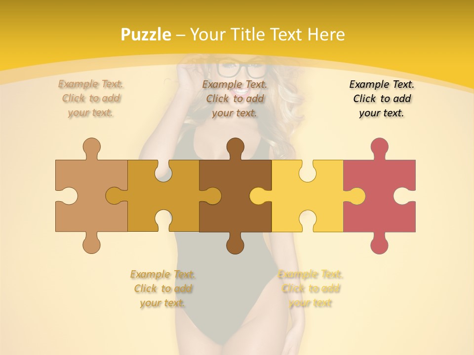 Sensual Hot Blond PowerPoint Template
