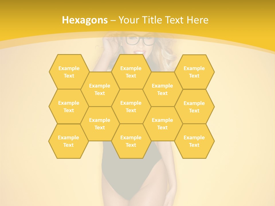 Sensual Hot Blond PowerPoint Template