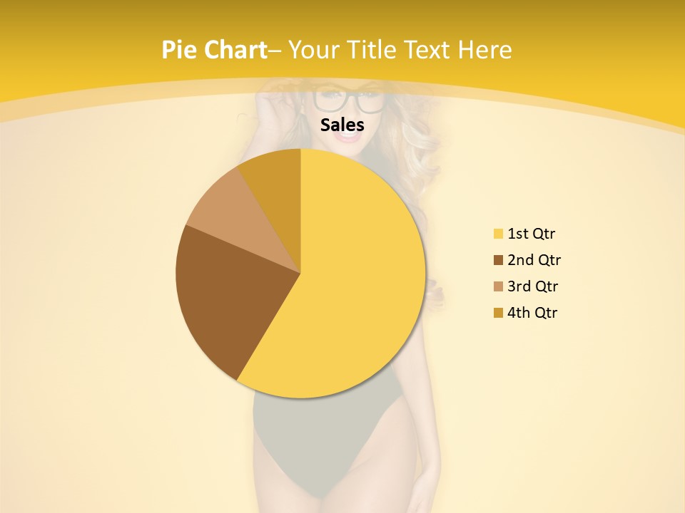 Sensual Hot Blond PowerPoint Template