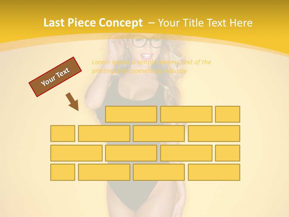 Sensual Hot Blond PowerPoint Template