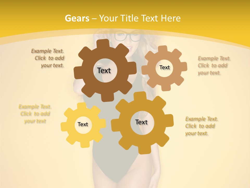 Sensual Hot Blond PowerPoint Template