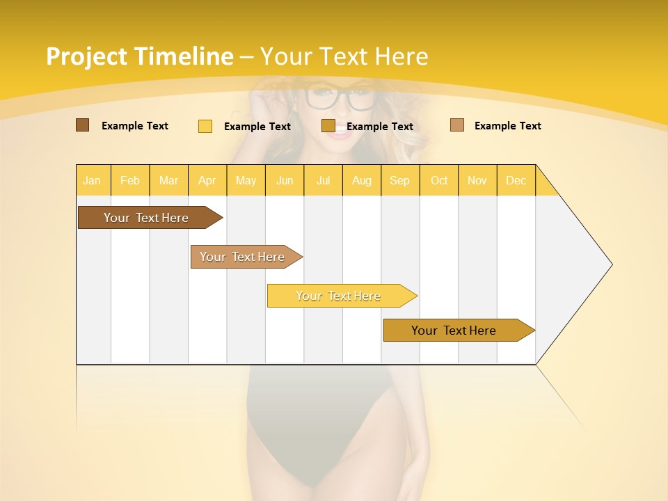 Sensual Hot Blond PowerPoint Template