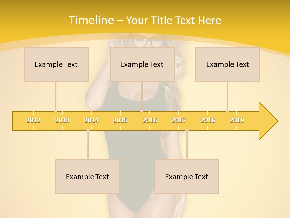 Sensual Hot Blond PowerPoint Template