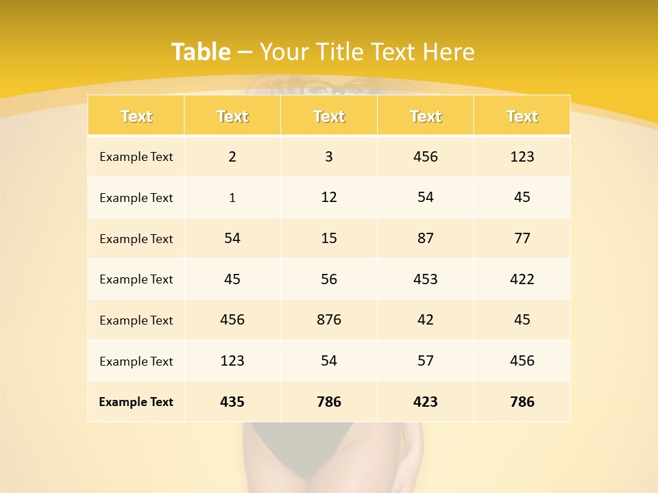 Sensual Hot Blond PowerPoint Template