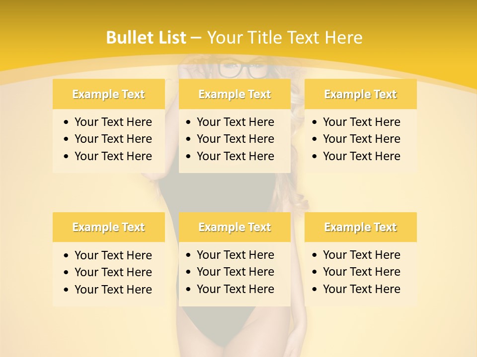 Sensual Hot Blond PowerPoint Template