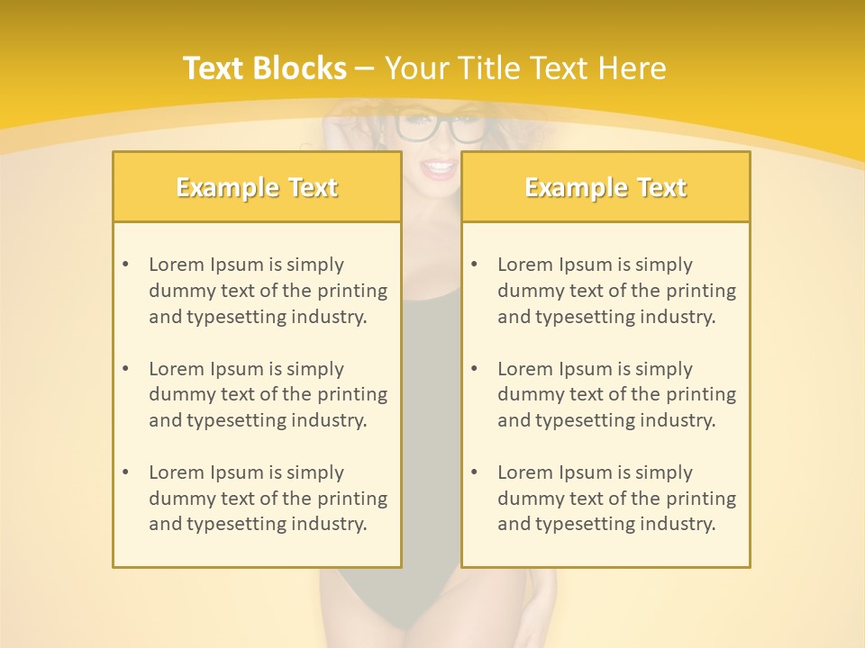 Sensual Hot Blond PowerPoint Template