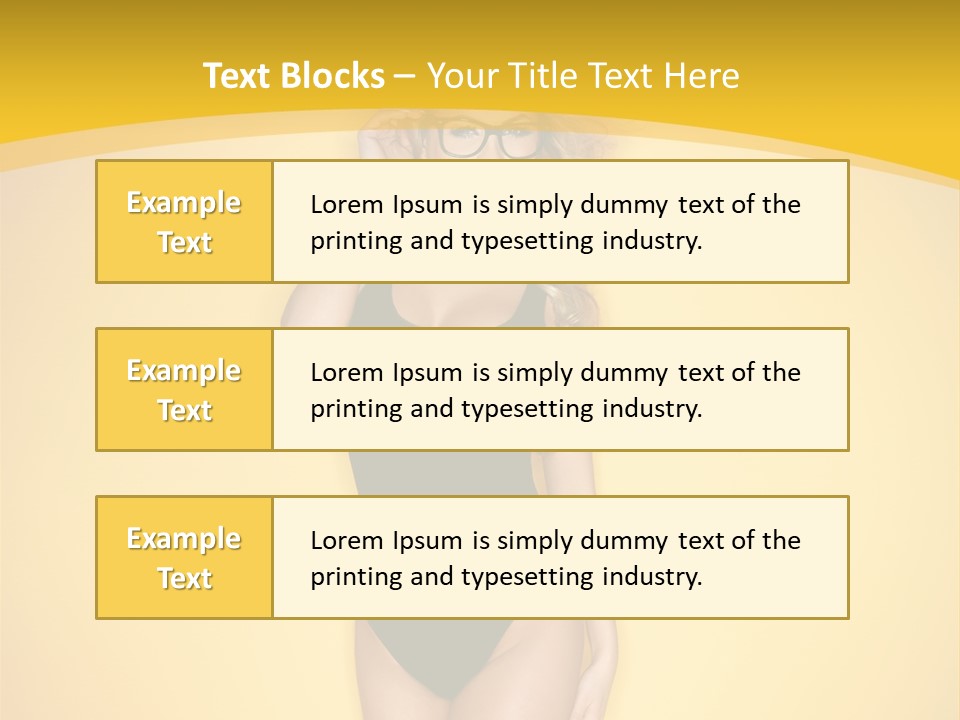 Sensual Hot Blond PowerPoint Template