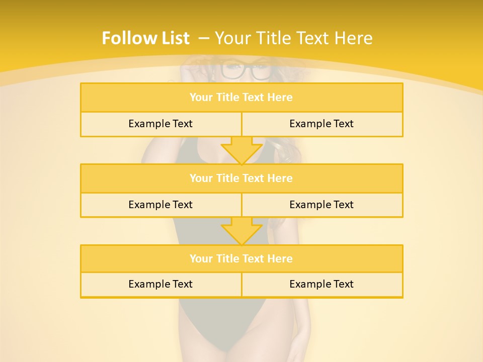 Sensual Hot Blond PowerPoint Template