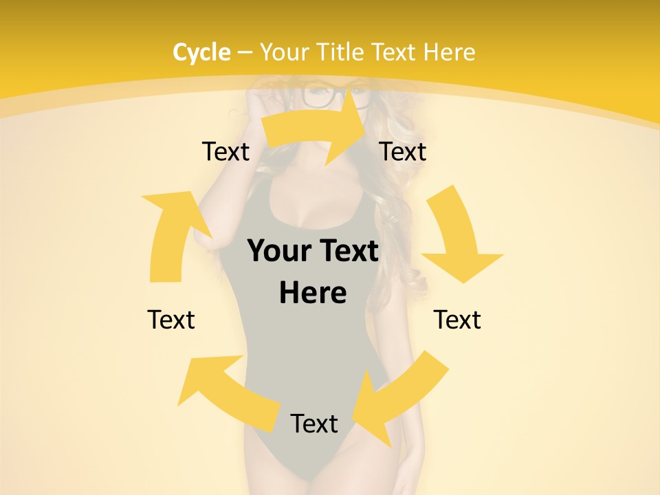 Sensual Hot Blond PowerPoint Template