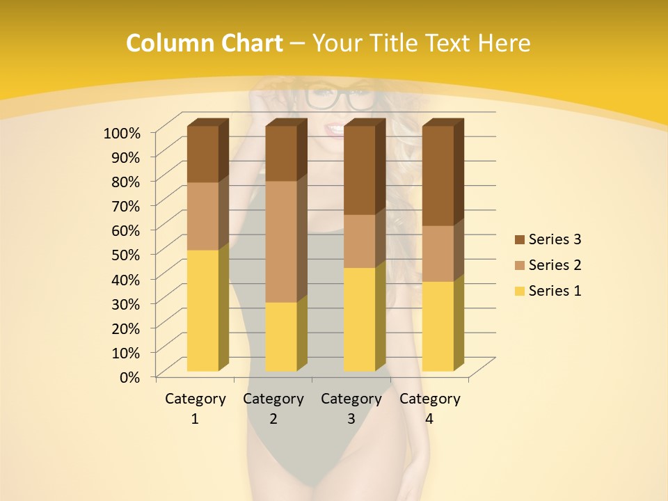 Sensual Hot Blond PowerPoint Template