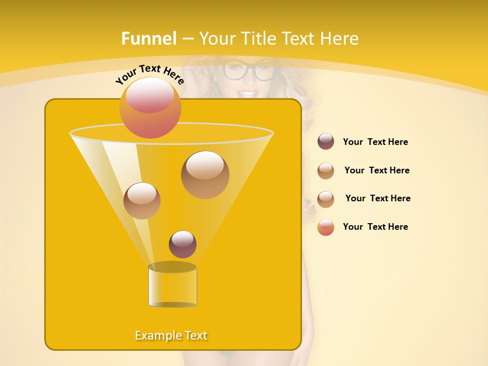 Sensual Hot Blond PowerPoint Template