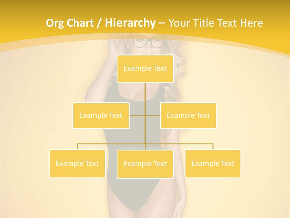 Sensual Hot Blond PowerPoint Template