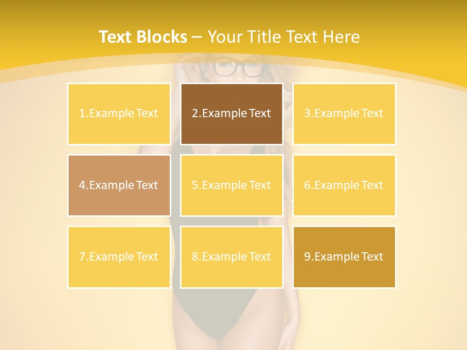 Sensual Hot Blond PowerPoint Template