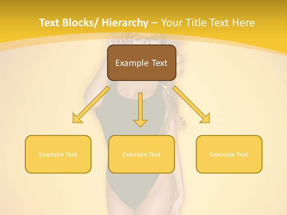 Sensual Hot Blond PowerPoint Template