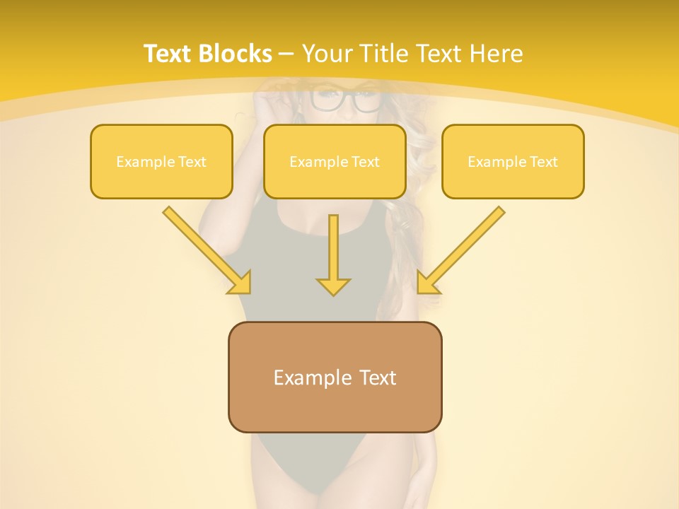 Sensual Hot Blond PowerPoint Template