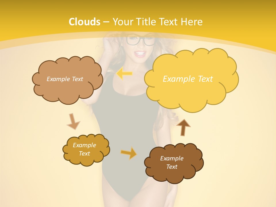 Sensual Hot Blond PowerPoint Template