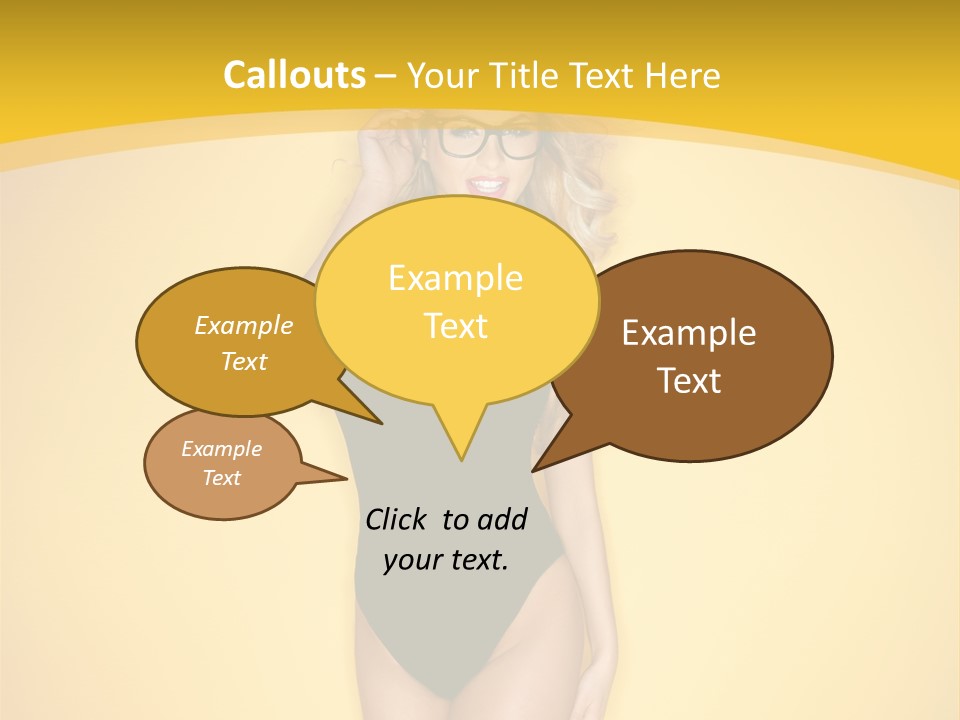 Sensual Hot Blond PowerPoint Template