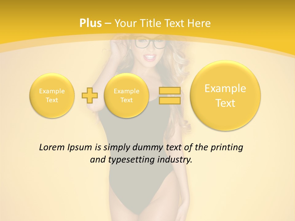 Sensual Hot Blond PowerPoint Template