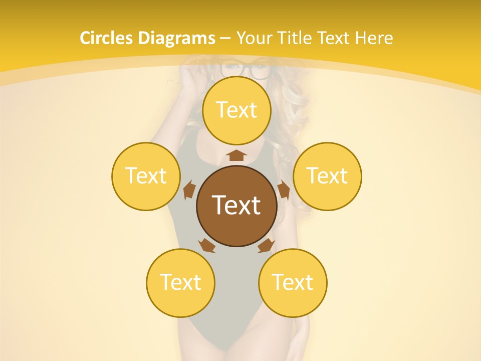 Sensual Hot Blond PowerPoint Template