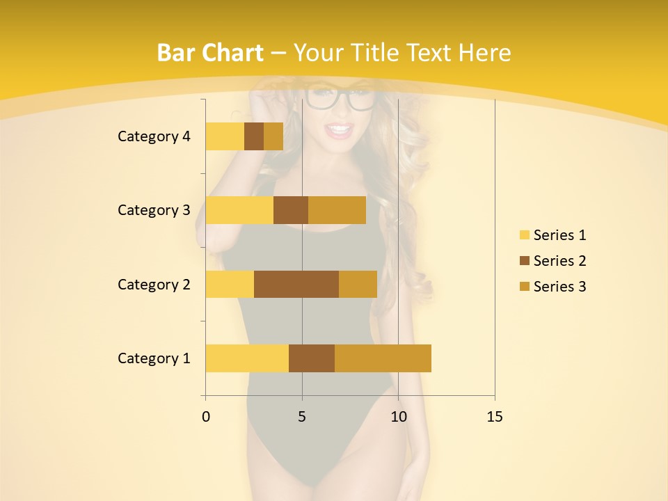 Sensual Hot Blond PowerPoint Template