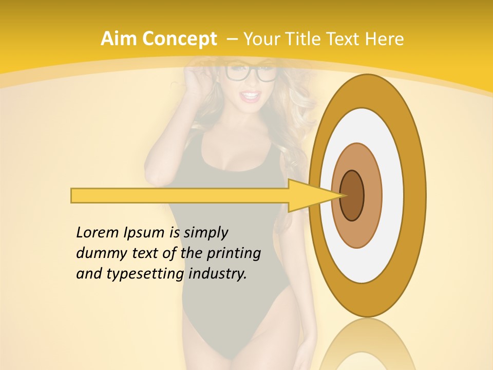 Sensual Hot Blond PowerPoint Template