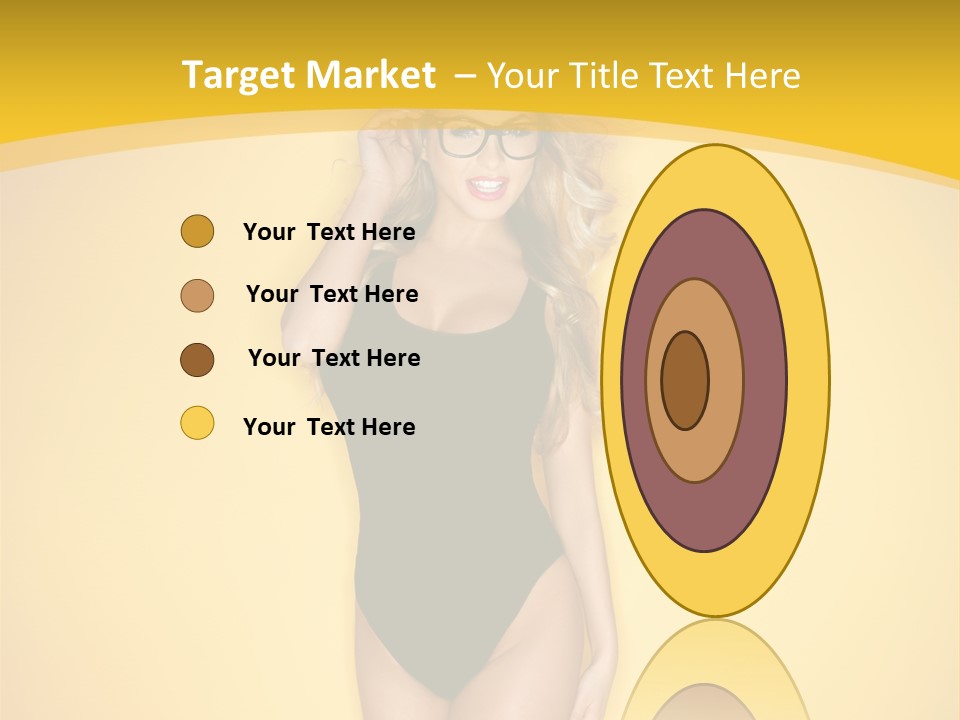 Sensual Hot Blond PowerPoint Template