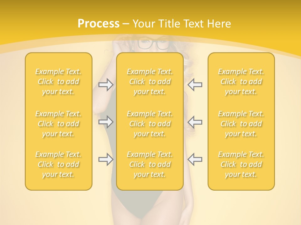 Sensual Hot Blond PowerPoint Template