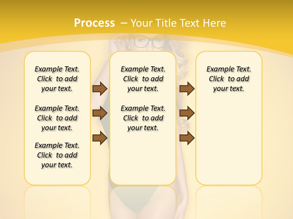 Sensual Hot Blond PowerPoint Template