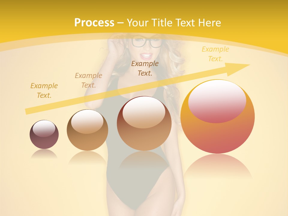 Sensual Hot Blond PowerPoint Template