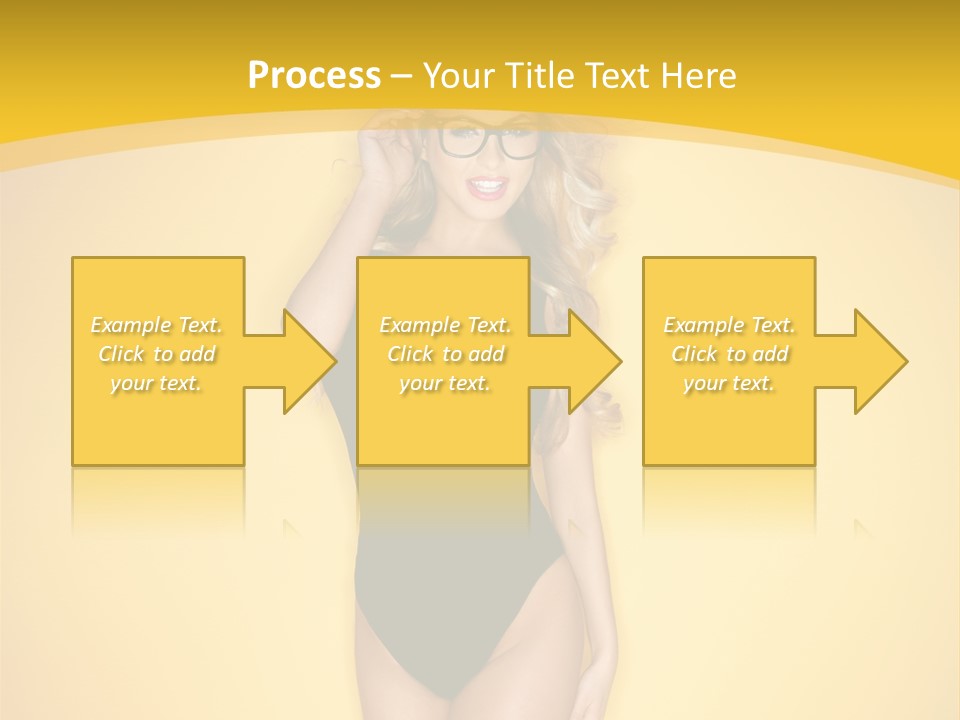 Sensual Hot Blond PowerPoint Template