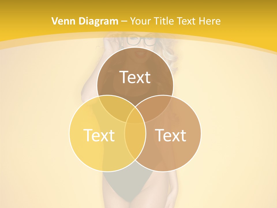 Sensual Hot Blond PowerPoint Template