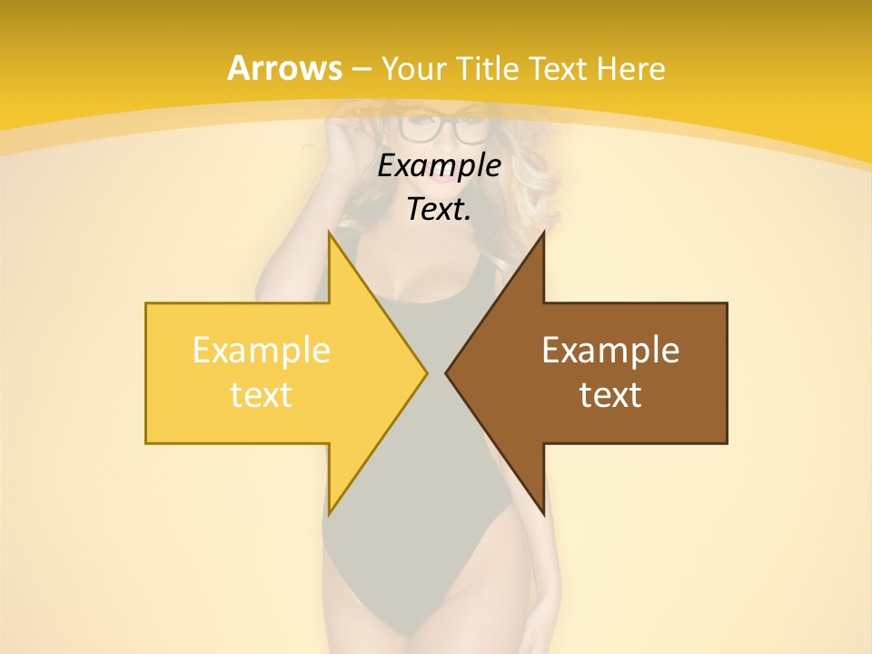 Sensual Hot Blond PowerPoint Template