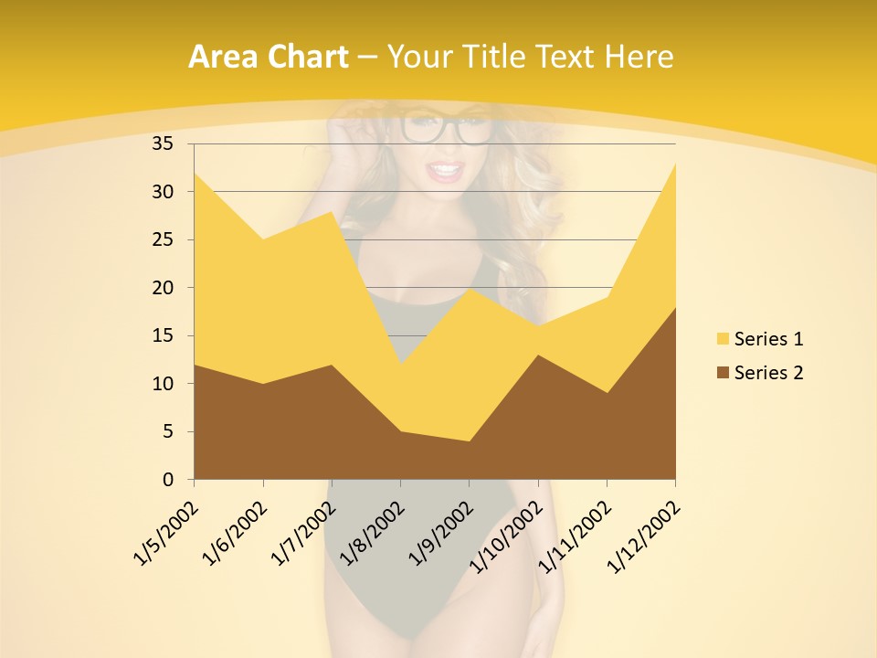Sensual Hot Blond PowerPoint Template
